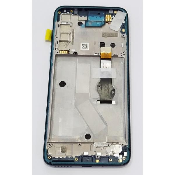 Pantalla lcd para Motorola Moto G8 Power mas tactil negro con marco azul 5D68C16143 Service Pack