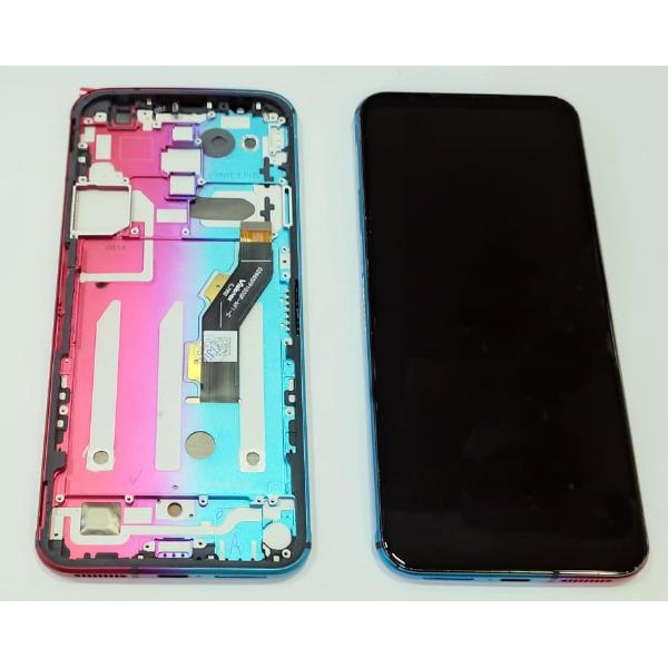 Pantalla lcd para ZTE Nubia Red Magic 5S mas tactil negro mas marco rojo/azul calidad premium