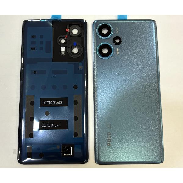 Tapa trasera o tapa bateria verde para Xiaomi Poco F5 5G mas cubierta camara