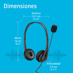 Auriculares hp g2 usb negro