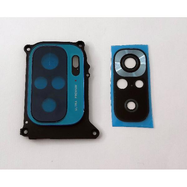Cubierta camara azul oscuro para Redmi Note 10s mas cristal camara calidad premium