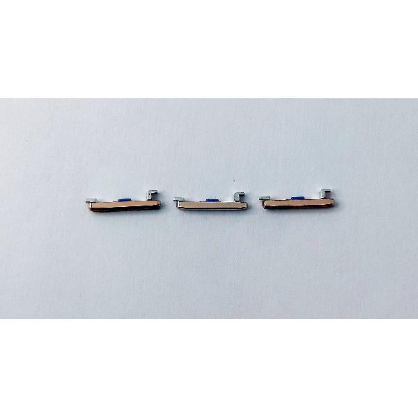 Set 3 Botones laterales dorados para Oppo Find X2 Pro calidad premium