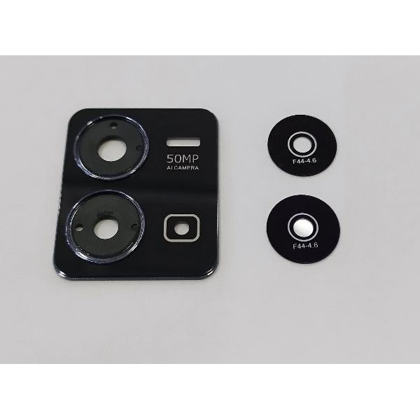 Cristal de camara para Vivo Y35 2022 con marco negro calidad premium