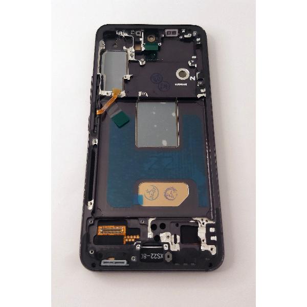 Pantalla lcd para Samsung Galaxy S22 S901 mas tactil negro con marco gris calidad TFT