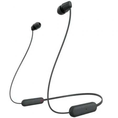 Auriculares Inalámbricos Intrauditivos Sony WI-C100/ con Micrófono/ Bluetooth/ Negros - PixelPlaza