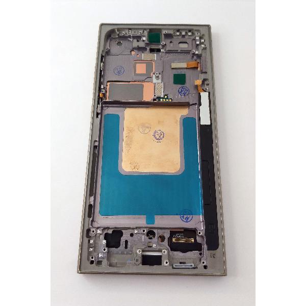Pantalla lcd para Samsung Galaxy S24 Ultra S928 mas tactil negro con marco gris calidad Oled