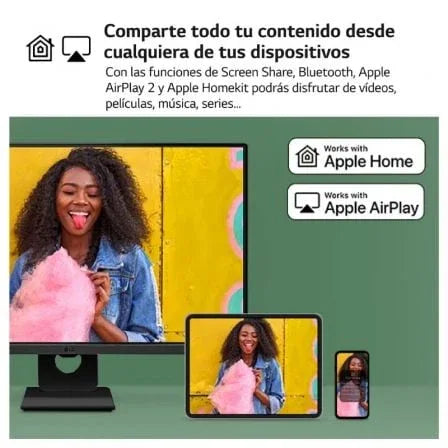 Smart Monitor LG MyView 27SR50F-B 27"/ Full HD/ Multimedia/ Smart TV/ Negro - PixelPlaza