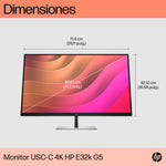 Monitor Hp elitedisplay e32k g5 31.5 pulgadas HDMI · display port · USB - c · altavoces