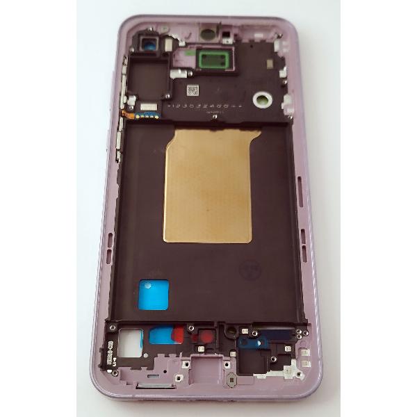 Carcasa o marco central rosa para Samsung Galaxy A55 A556