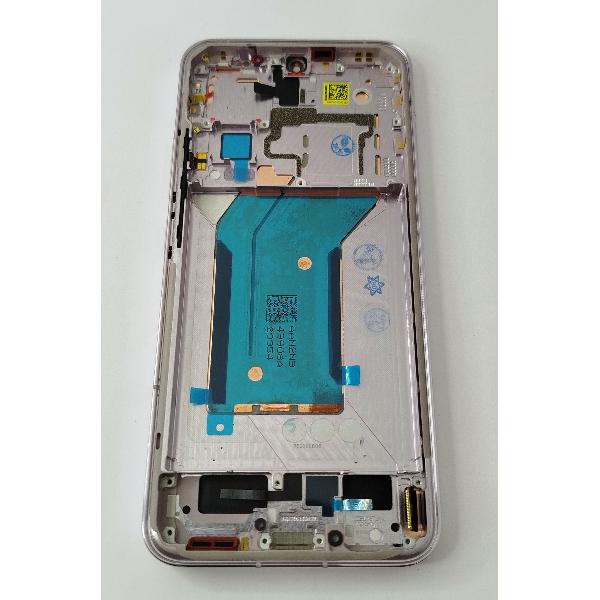 Pantalla lcd para Xiaomi 14 mas tactil negro mas marco rosa calidad premium