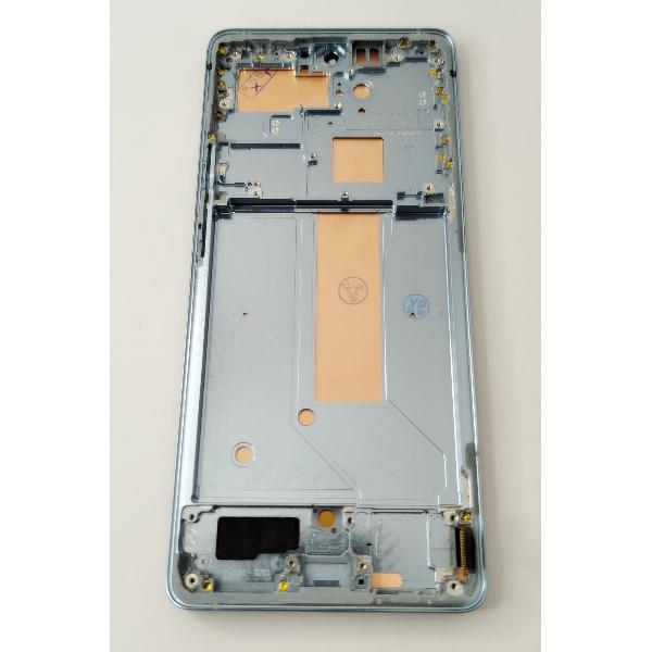 Pantalla Oled para Vivo X60 Pro V2046 mas tactil negro mas marco azul compatible