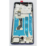 Pantalla lcd para Motorola G85 mas tactil negro mas marco azul cobalto 5D68C24856 Service Pack