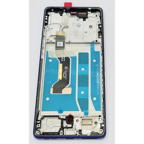 Pantalla lcd para Motorola G85 mas tactil negro mas marco azul cobalto 5D68C24856 Service Pack