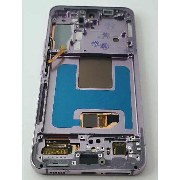Pantalla lcd para Samsung Galaxy S22 S901 mas tactil negro con marco morado calidad Oled