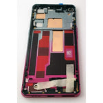 Pantalla lcd para Oppo Find X2 Neo mas tactil negro con marco rosa calidad premium