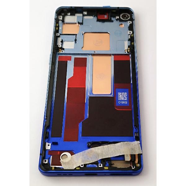 Pantalla lcd para Oppo Find X2 Neo mas tactil negro con marco azul calidad premium