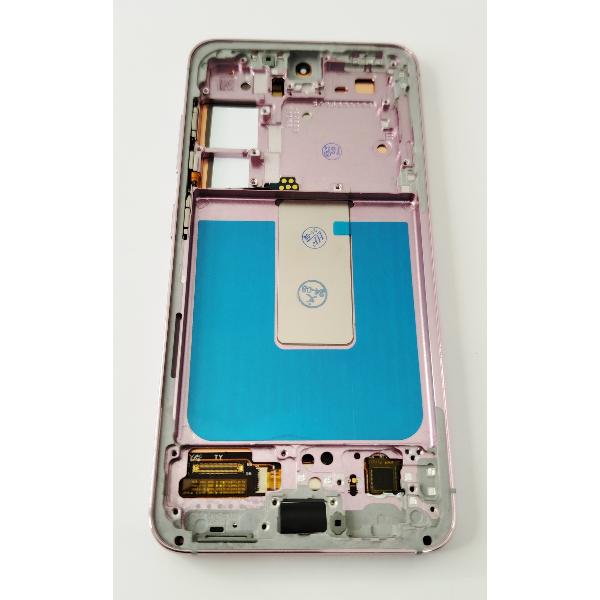 Pantalla lcd para Samsung Galaxy S23 S911B mas tactil negro con marco morado calidad Oled
