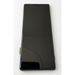 Pantalla lcd para Sony Xperia 5 J8210 J8270 J9210 mas tactil negro con marco azul calidad premium