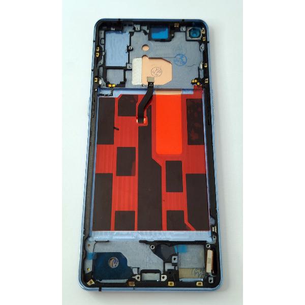Pantalla lcd para Oppo Reno 4 Pro 5G CPH2089 mas tactil negro con marco azul calidad Oled
