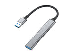 Hub USB Equip life 1 x USB 3.0 - 3 x USB 2.0 - aluminio