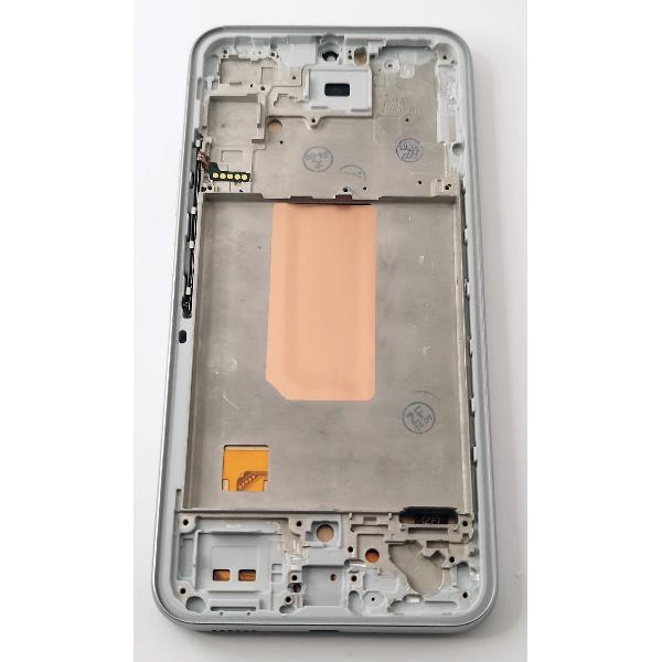 Pantalla lcd para Samsung Galaxy A34 5G A346 mas tactil negro con marco plata calidad TFT