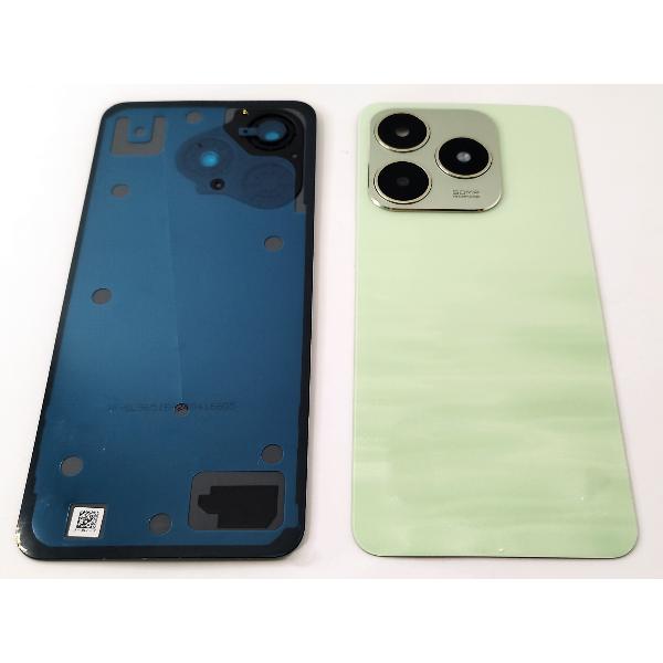 Tapa trasera o tapa bateria verde para Realme C63 4G con lente de camara