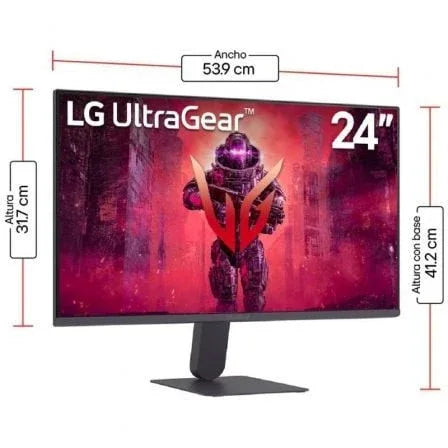 Monitor Gaming LG UltraGear 24G411A-B 23.7"/ Full HD/ 1ms/ 144Hz/ IPS/ Negro - PixelPlaza