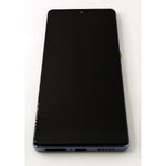 Pantalla lcd para Vivo V29 mas tactil negro con marco azul compatible TFT