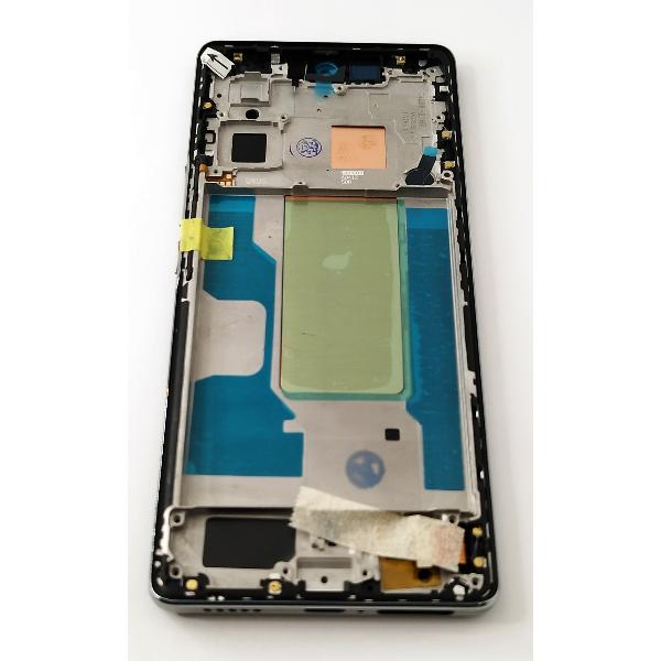 Pantalla lcd para Vivo V29 mas tactil negro con marco plata compatible TFT