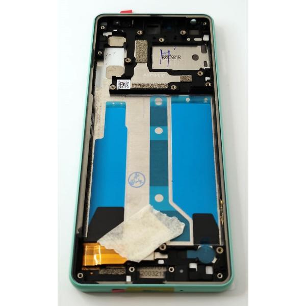 Pantalla lcd para Sony Xperia 10 IV mas tactil negro con marco verde calidad premium