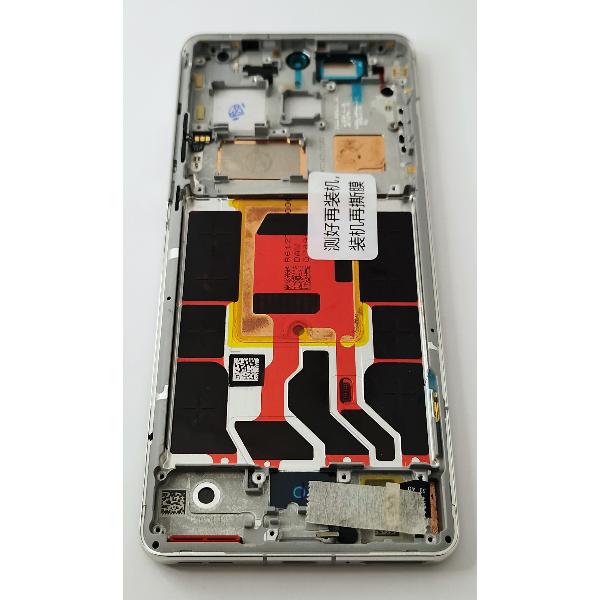 Pantalla lcd para Oneplus 12 5G mas tactil negro con marco blanco calidad premium