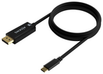 Cable Conversor Aisens A109-0689/ USB Tipo-C Macho - DisplayPort Macho/ Hasta 27W/ 1250Mbps/ 1.8m/ Negro