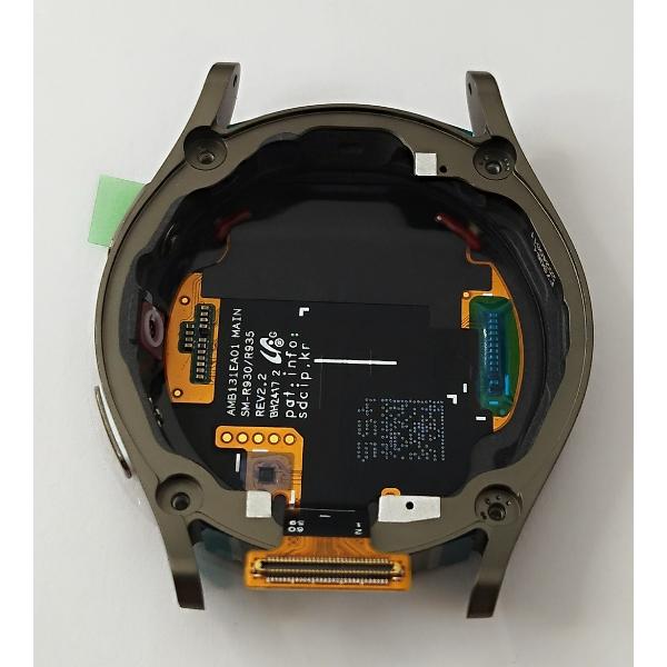 Pantalla lcd para Samsung Galaxy Watch 7 40mm SM-L300 mas tactil negro con marco verde GH97-29843A Service Pack