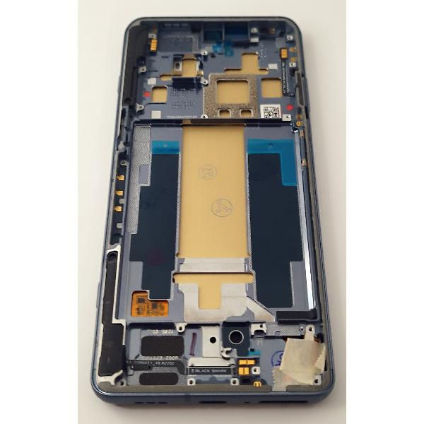 Pantalla lcd para Xiaomi Black Shark 5 mas tactil negro con marco azul compatible