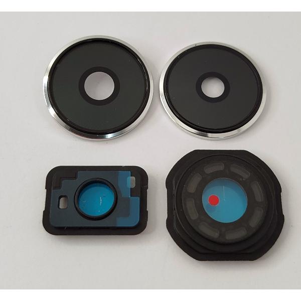 Cristal de camara con marco gris para Xiaomi Poco F6 5G calidad premium