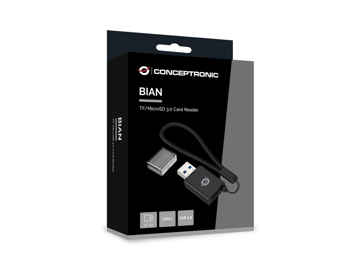 Lector de tarjetas USB 3.0 Conceptronic bian07b microsd · tflash