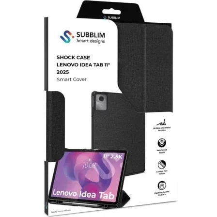 Funda Subblim Shock Case Lenovo Idea Tab 11" 2025/ Negra - PixelPlaza