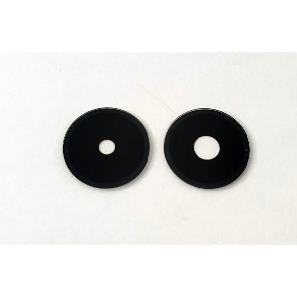 Set de 2 cristales de camara pequeños negros para Xiaomi Redmi 14C calidad premium