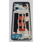 Pantalla lcd para Oppo Reno 12 5G CPH2625 mas tactil negro con marco plata calidad premium