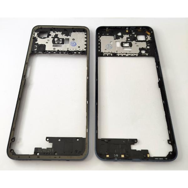 Carcasa o marco central negro para Realme C61 4G RMX3933
