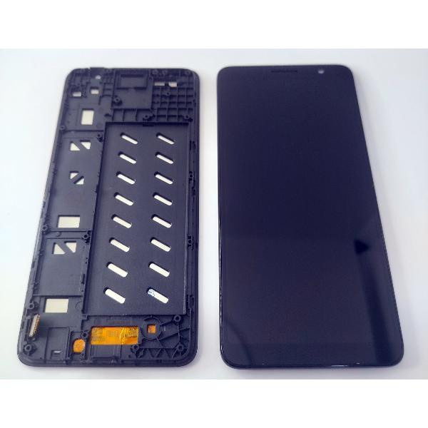 Pantalla lcd para TCL 501 mas tactil negro con marco negro calidad premium