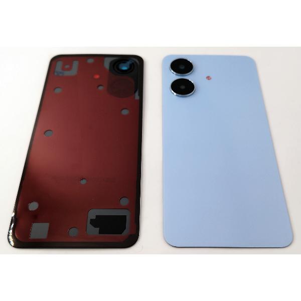 Tapa trasera o tapa bateria azul para Realme C61 4G RMX3933 con cristal de camara
