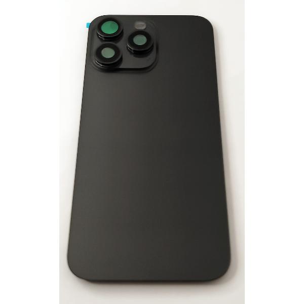Tapa trasera o tapa bateria negra para iPhone 15 Pro Max