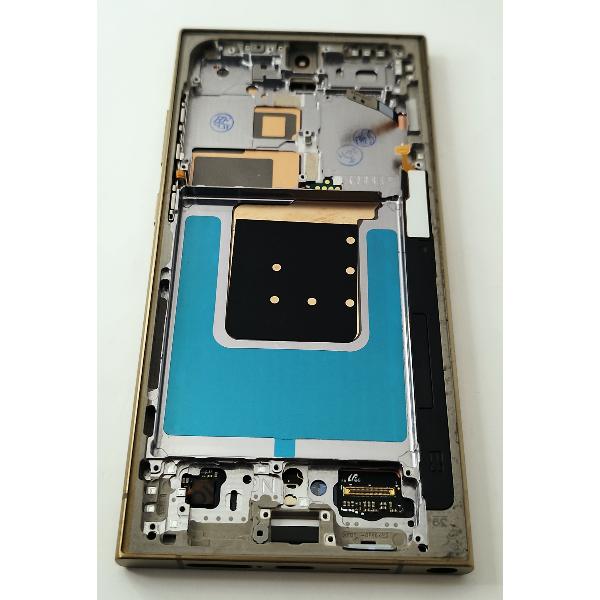Pantalla lcd para Samsung Galaxy S24 Ultra S928 mas tactil negro con marco naranja calidad premium