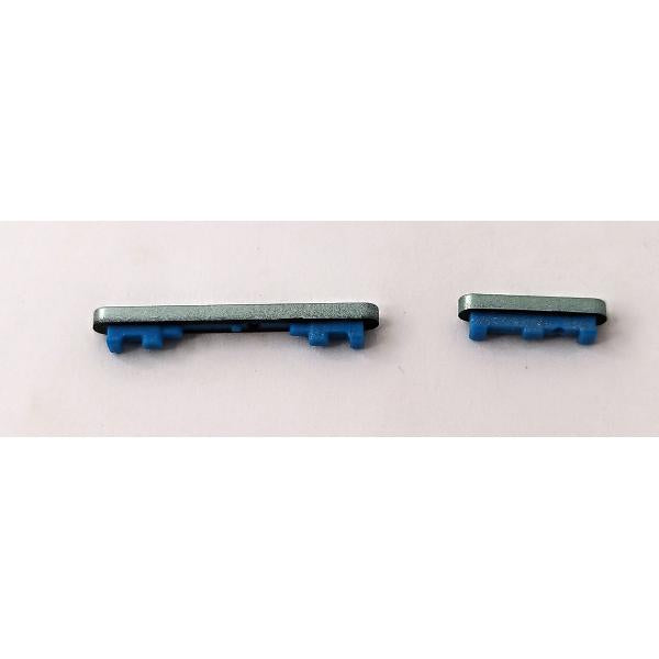 Set de 2 botones laterales verdes para Xiaomi Poco F6 5G calidad premium