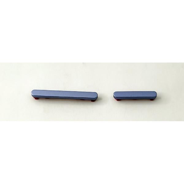 Set de 2 botones laterales morados para Xiaomi Poco M6 Pro 4G calidad premium