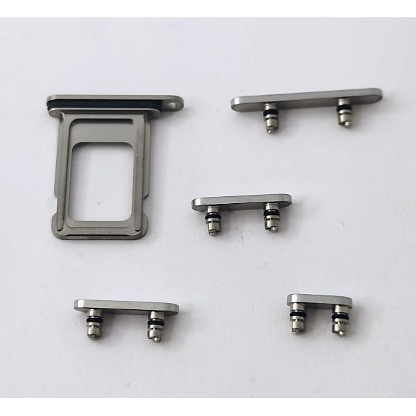 Soporte sim y botones grises para iPhone 16 Pro A3293 A3083 A3292 A3294 16 Pro Max  A3296 A3084 A3295 A3297