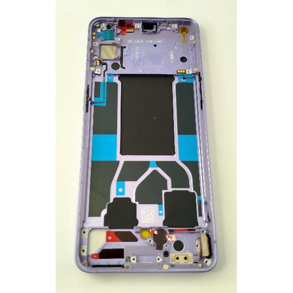 Pantalla lcd para Oppo Reno 6 5G mas tactil negro mas marco purpura calidad premium