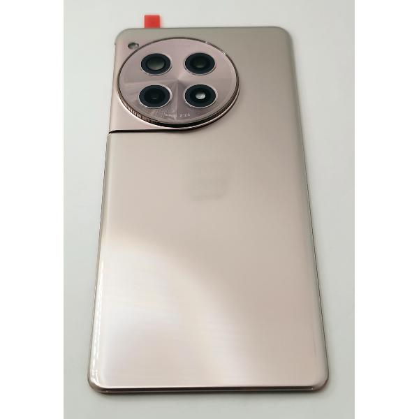 Tapa trasera o tapa bateria dorada para Oneplus 12R 5G con cubierta de camara