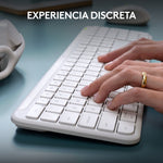 Teclado + raton Logitech mk950 inalambrico blanco